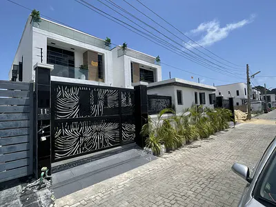 Beautifully Completed Contemporary 5 Bedroom Detached Duplex with BQ — Lekki, Lagos