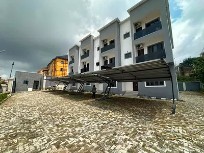 4 Bedroom Terraced Duplex with BQ — Tarred Road, Guzape District, Abuja