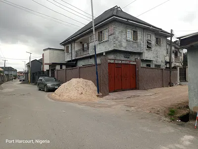 One-Storey Building with 2 Units of 3-Bedroom Ensuite Flats, Shop — 11 Ihunwo Chinwo Street Victory Estate, Woji, Port Harcourt, Rivers