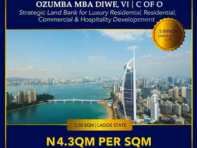 5, 000SQM Prime Waterfront Commercial Land — Victoria Island (VI), Lagos