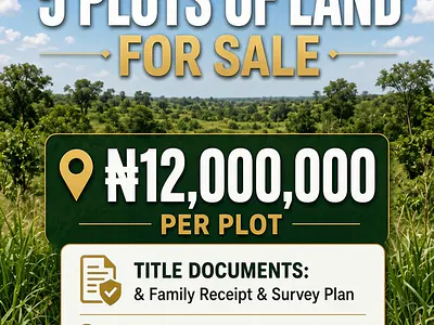 Five Plots of Land, Not Too Far From the Express — Abule Pan, 2 Stops to Eleko - T -Unction, Ibeju Lekki, Lagos