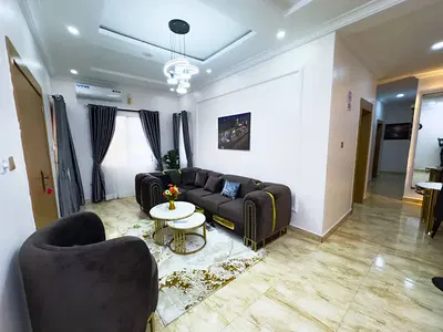 Peesa 2 Bedroom Apartment with Washing Machine and Table Tennis Up — GRA Phase 2, Magodo, Lagos