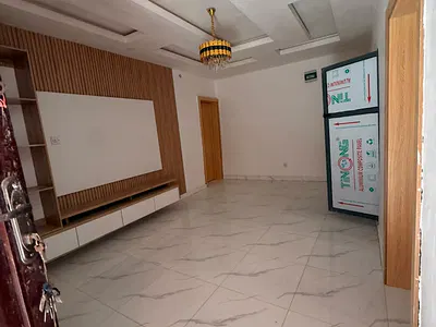 Newly Built Spacious Miniflat with Chandelier, TV Console, Window Blind — Shomolu, Lagos