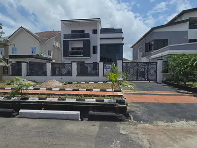 Brand New Exquisitely [6] Bedroom Fully Detached House with BQ — Lekki, Lagos
