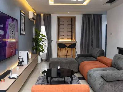 Lusocut Furnished 3 Bedroom Flat with PS5 and Spa — Celestial Church Street, Agidingbi, Ikeja, Lagos