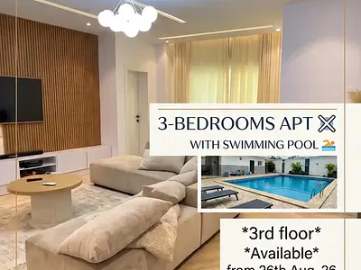 3 Bedroom Apartment with Swimming Pool — Beach Front Estate 3 Bedroom Apartment Seashell Cyberville Estate, Ikate Elegushi, Lekki, Lagos