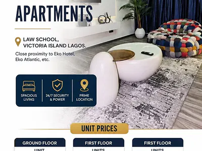 Newly Built 1 Bedroom Apartments — 16 Units of 1 Bedroom Apartment / Law School, Victoria Island (VI), Lagos