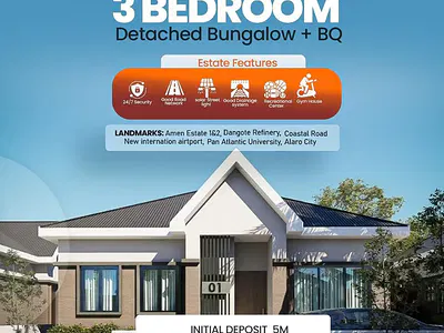 3 Bedroom Detached Bungalow — Eleko Junction, Eleko, Ibeju Lekki, Lagos