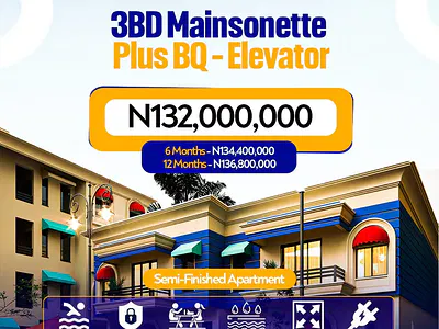 3 Bedroom Maisonette with BQ — Lekki, Lagos