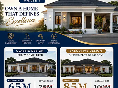 3 Bedroom Detached Bungalow — Bluestone Treasure Estate Phase 1, Mowe Town, Ogun
