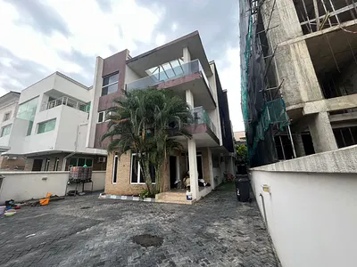 5-Bedroom Fully Detached House with Swimming Pool — Luxury 5-Bedroom House with a Room Service Quarters, Security House, Banana Island, Ikoyi, Lagos
