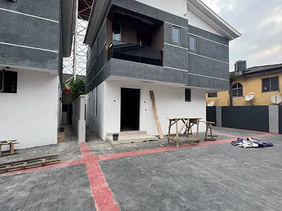Beautiful 4 Bedroom Detached Duplex (Carcass) — Surulere, Lagos