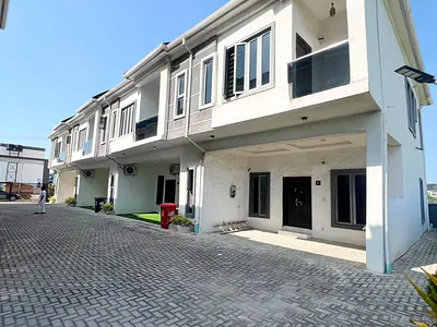 Brand New 4 Bedroom Terraced Duplex with Fitted Kitchen — Lekki, Lagos