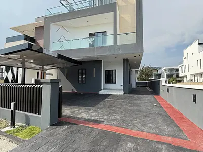 5 Bedroom Detached Duplex with BQ, Cinema, Open Rooftop — Lekki, Lagos