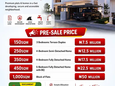 3 Bedroom Terrace Duplex — The Embassy Estate, Wasa, Apo, Abuja