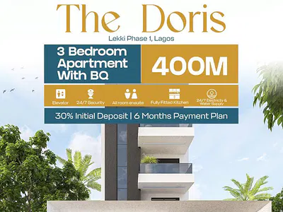 3 Bedroom Flat with Elevator, 6 Months Payment Plan — Lekki Phase 1, Lekki, Lagos