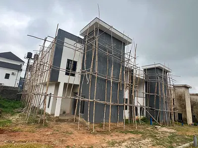 Semi- Finished 4-Bedroom Duplex with BQ — Guzape District, Abuja