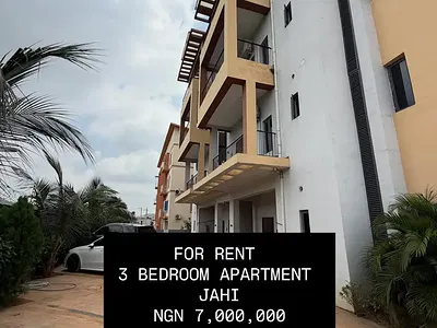 Luxury 3 Bedroom Block of Flats Serviced with Acs and Generator — Jahi/Katampe Road, Jahi, Abuja