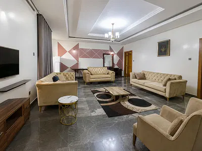 3 Bedroom Partly Furnished Flat — After Coza Church, Guzape District, Abuja