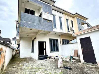 Self Serviced 4 Bedroom Semi Detached Duplex with a BQ — Lekki, Lagos
