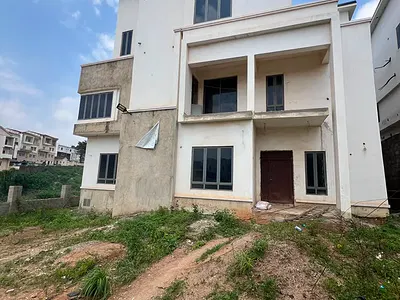 Semi- Finished 6-Bedroom Duplex with BQ — Guzape District, Abuja