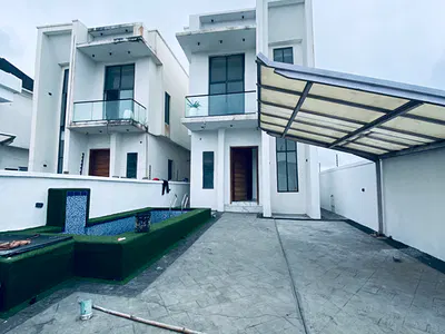 Bran New 4 Bedrooms Fully Detached Duplex with a Swimming Pool — Lekki, Lagos