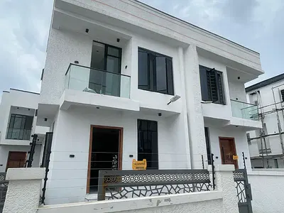 Brand New Nicely Built, Sharp, Semi Detached 4 Bedroom Duplex — Serene and Flood Free Mini Estate in Ikota - Lekki - Lagos., Ikota, Lekki, Lagos