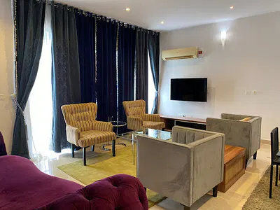 Fully Furnished 2 Bedroom Waterfront Apartment + Swimming Pool, Gym — Banana Island, Ikoyi, Lagos