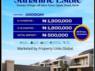 Land with Registered Survey — Sunshine Estate Located at Olooko Village Off Afon Town Ogele Road, Ilorin West, Kwara