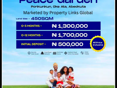 Affordable Land with Registered Survey — Peace Garden Estate Located at Ponkurkun Oke Ata Selling Fast, Abeokuta North, Ogun