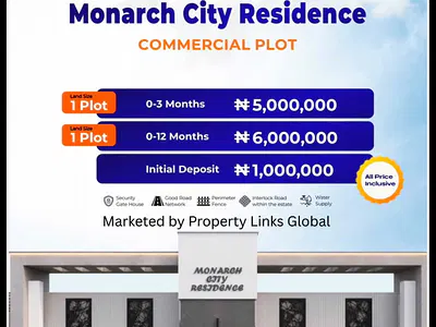 Genuine Land with Certificate of Occupancy — Monarch City Residence Located at Ologuneru, Eleyele, Ibadan, Oyo