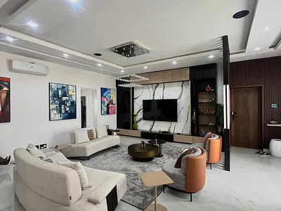 Luxury 3bedrooms Fully Furnished Waterfront Apartments with BQ, Gym — Banana Island, Ikoyi, Lagos