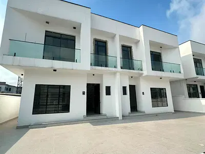 Lovely 4 Bedroom Semi Detached Duplex + BQ, Communal Pool, Playground — Lekki, Lagos