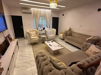 Not with Furnitures: Serviced 3 Bedroom First Floor 24hours Light — Lekki, Lagos