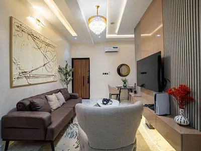 Brand New 2 Bedroom Fully Furnished Service Apartment Available — Chevron Lekki Lagos, Lekki, Lagos