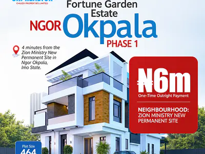 Well-Developed Land with Premium Infrastructure — Zion Ministry New Permanent /Fortune Garden Estate, Ngor Okpala, Imo