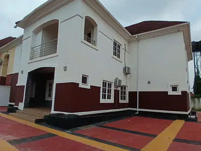 Well Built 4 Bedroom Semi Detached Duplex House with 2 Rooms BQ — Guzape District, Abuja