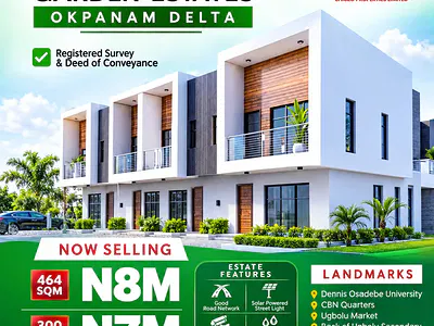 Land with Premium Infrastructure, Drainage & Free From Acquisition — 4 Mins From Ugbolu Market/Fortune Garden Estate, Okpanam, Asaba, Delta