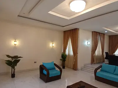 Tastefully Built 4 Bedroom Semi Detached Duplex with 2 Room BQ — Guzape District, Abuja