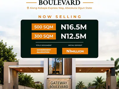 Plots of Land — Kobape Expressway, Abeokuta South, Obafemi Owode, Ogun