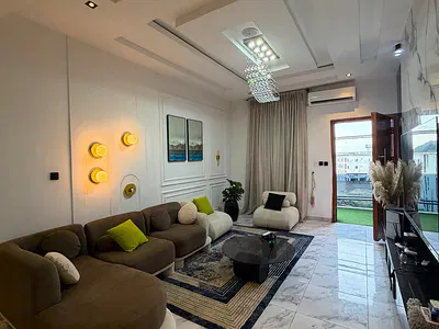 Furnished 2 Bedroom Flat +BQ — Ikate Lekki Lagos, Ikate, Lekki, Lagos