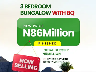 Exclusively Built 3 Bedroom Detached Bungalow with BQ — Lekki, Lagos