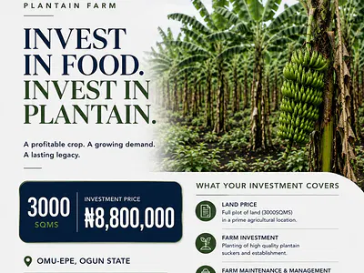 3000 SQM Farm Land - 6 Plots — Omu, Epe, Lagos