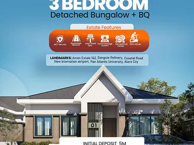 3-Bedroom Premium Bungalow with BQ — Eleko, Ibeju Lekki, Lagos