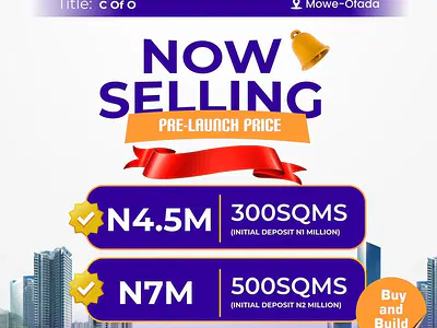 Plots of Land Available in Christos Garden with Maximum Roi — Mowe Ofada, Ogun