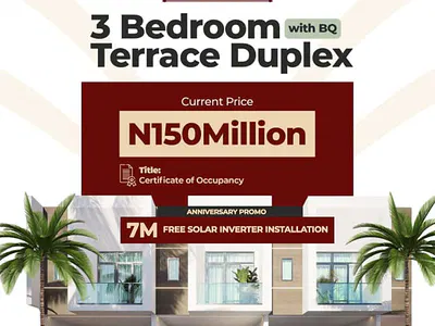 3 Bedroom Terraced Duplex with BQ — Ajah, Lagos