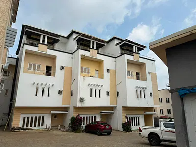 Well Built 5 Bedroom Terraced Duplex with a BQ — Guzape District, Abuja