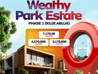 500SQM of Land — Wealthy Park Estate, Phase 1, Kuje, Abuja