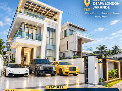 Magnificent Symbol of Wealth, 5 Bedroom Detach Home, Pool, 5 Car Park — Lekki, Lagos