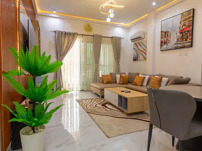 2 Bedroom Fully Furnished Apartment with 24HRS Light — Lekki Phase 1, Lekki, Lagos